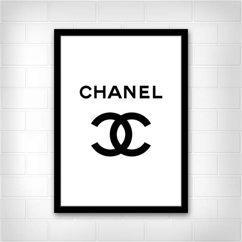 chanel bottle black and white poster|chanel wall art images.